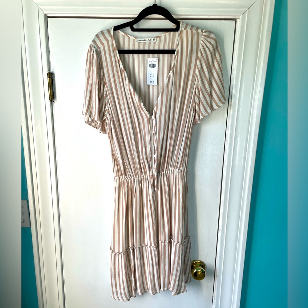 Abercrombie Striped Tiered Dress